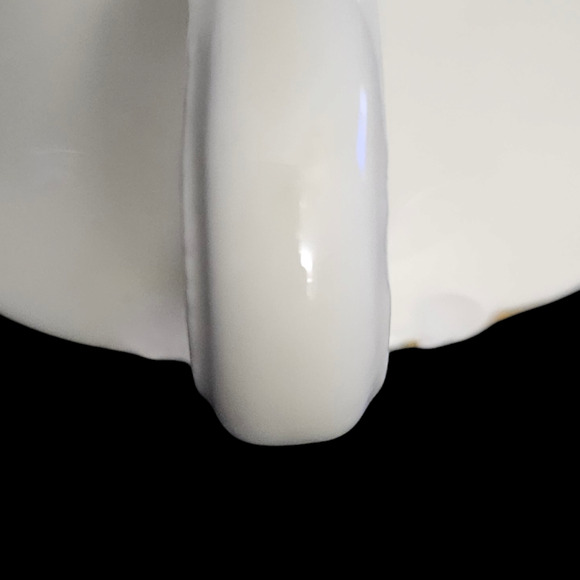 Eastern China 10" x 6.5" Oval Serving Bowl w/ Handles 22K Gold Trim Floral - Picture 5 of 5